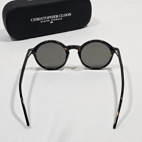 Christopher Cloos Pampelonne Brown Tourtise Shell Round Unisex Sunglasses 48-21 main image 6